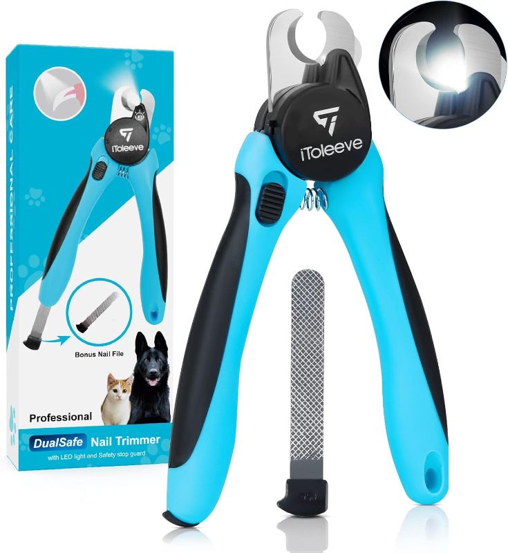 Photo 1 of  LED Dog Nail Clipper with Light, Illuminates Nails or Bloodline for Safe and Easy Trimmers, Extra Sharp for Thick Nails, Quick Sensor, Avoid Over Cutting Toenail, for Cats & Dogs