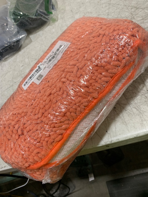 Photo 1 of OLANLY Bathroom Rugs 36x24, Extra Soft Absorbent Chenille Bath Rugs, Rubber Backing Quick Dry, Machine Washable Bath Mats for Bathroom Floor, Tub and Shower, Home Decor Accessories, Coral
