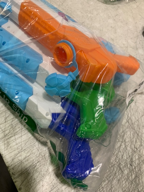 Photo 1 of WOLKEK Water Guns for Kids Adults, 4 Pack 400CC Long Range High Capacity Squirt Guns Toy, Pool Toys Water Toys for Swimming Pool Beach Sand Outdoor, Summer Gifts for Boys Girls