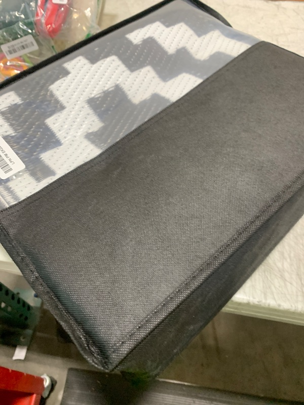 Photo 1 of Sumiye Outdoor Rug for Patio Clearance, Waterproof Mat,Reversible Plastic Camping Rugs,Black & Gray