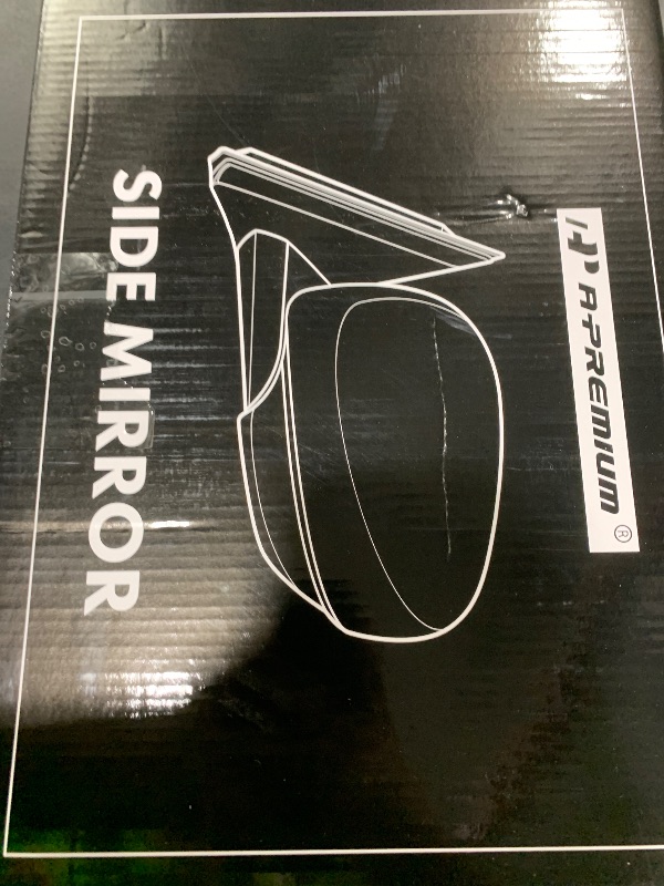 Photo 1 of A-Premium Passenger Side Power Door Mirror Compatible with Toyota Corolla 2009 2010 2011 2012 2013 - Heated Manual Folding Black Outside Rear View Mirror - North America Built - Replace# 87910-12D60