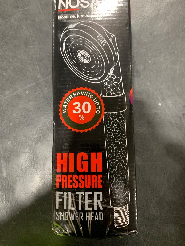 Photo 1 of Nosame Shower Head with Hose and Bracket, Filter Filtration High Pressure Water Saving 3 Mode Function Spray Handheld Showerheads for Dry Skin & Hair