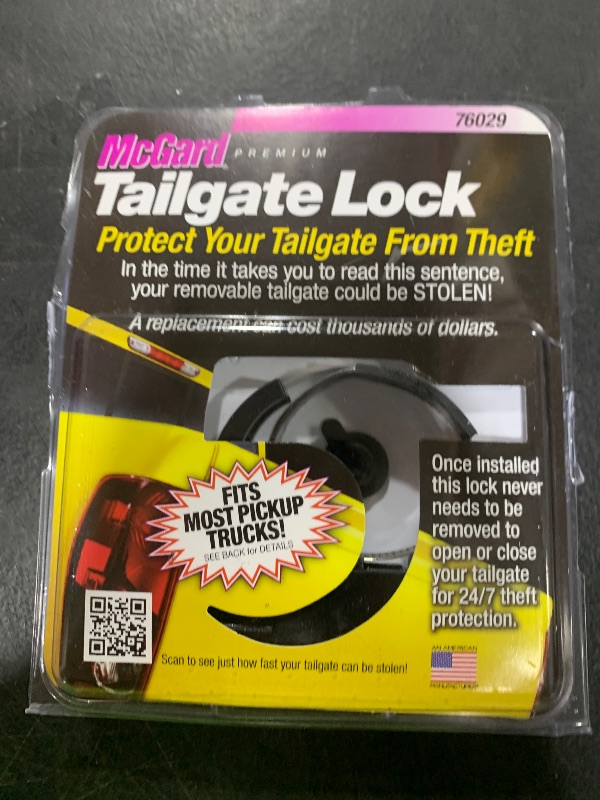 Photo 1 of McGard 76029 Premium Pick-up Truck Tailgate Lock , Black