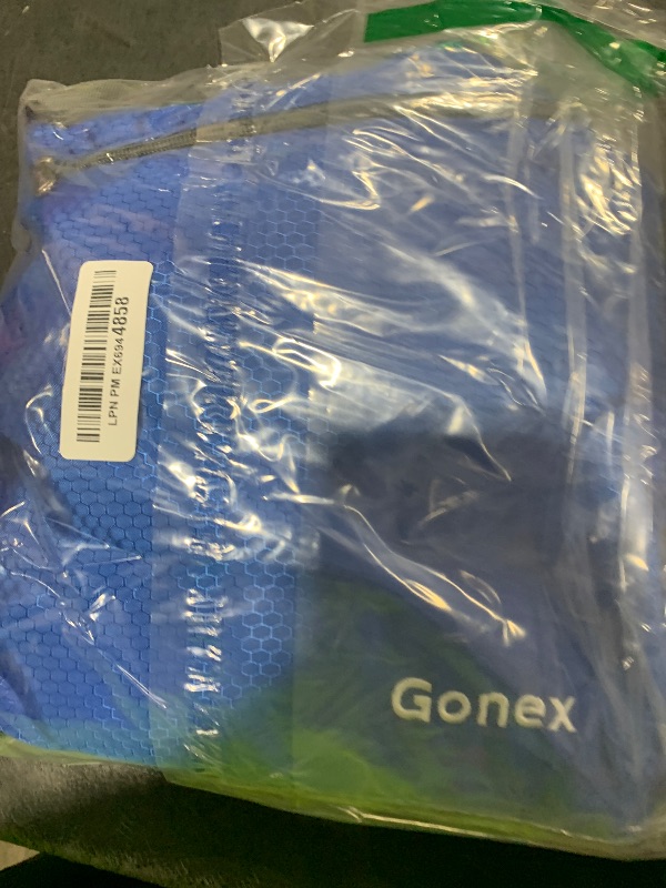 Photo 1 of Gonex 60L Packable Travel Duffle Bag Foldable Duffel Bags for Luggage Gym Sports Camping Travelling Cycling Storage Shopping Water & Tear Resistant Deep Blue