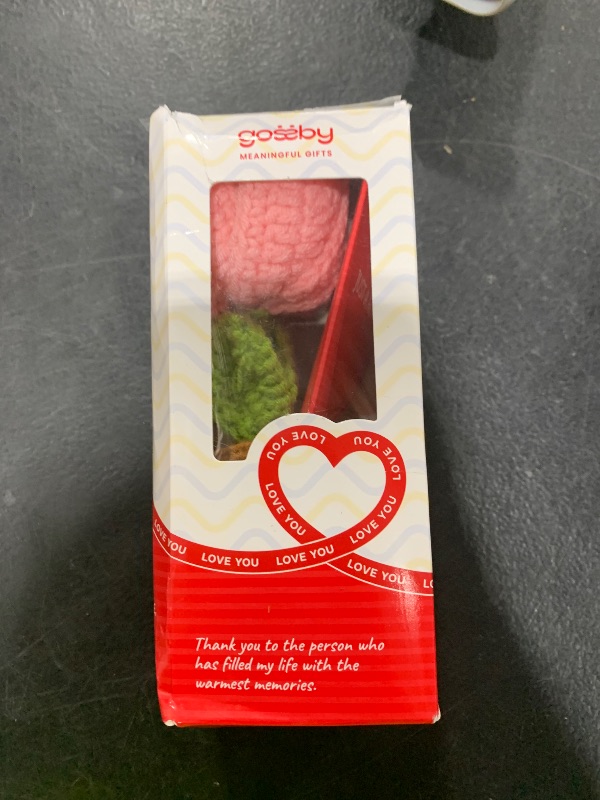 Photo 1 of Gossby Handmade Positive Heart Flower Crochet - Thank You for Listening - Knitted Decor - Thank You, Appreciation, Positive Gift for Women, Teacher, Mom, Friend, Coworker - Christmas, Birthday Gift