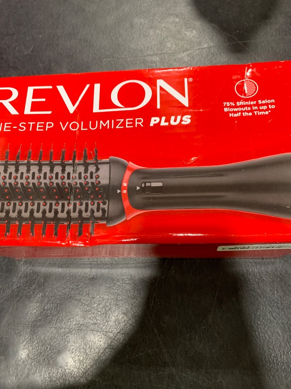 Photo 1 of REVLON One Step Volumizer PLUS Hair Dryer and Styler | More Volume, Less Damage, and More Styling Control for Easy and Fast Salon-Style Blowouts, Plus Travel Friendly (Black)