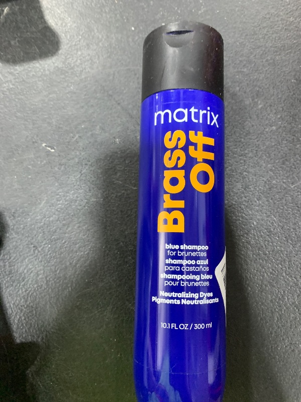 Photo 1 of Matrix Brass Off Blue Shampoo | Refreshes, Tones & Neutralizes Brassy Tones | Color Depositing Shampoo | For Lightened Brunettes or Dark Blondes | For Color Treated Hair