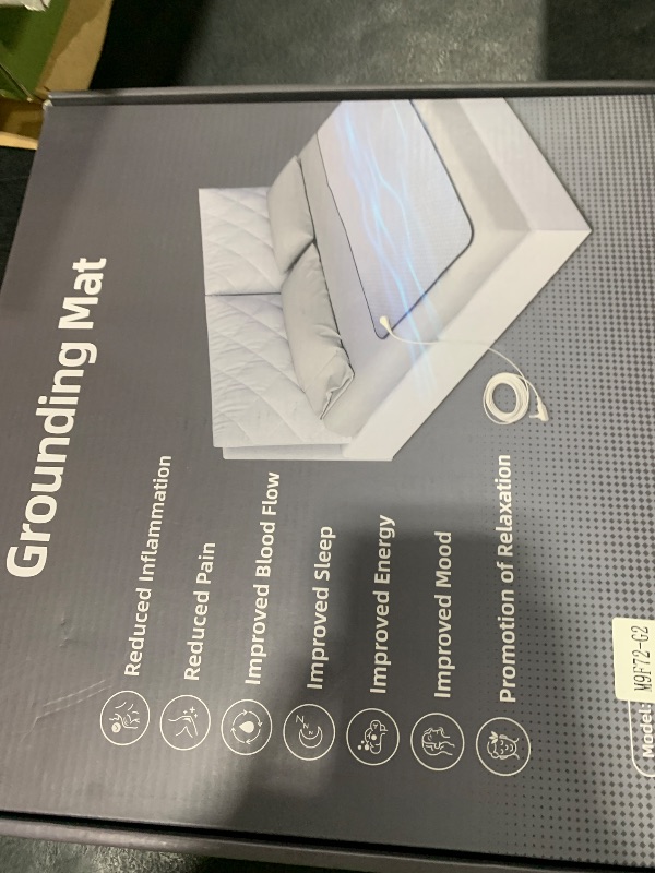 Photo 1 of Grounding Mat for Bed, Graphene Grounding Pad for Sleeping, Reduce Anxiety and Inflammation, Pain Relief, Improve Energy -Includes Grounding Cord, Test Pen & Safety Adapter (King)