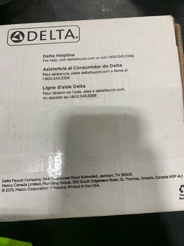 Photo 1 of Delta Saylor 14 Series 5-Setting Shower Faucet Set, Matte Black Shower Head and Handle Set, Valve Trim Kit, Matte Black T14235-BL (Valve Not Included)