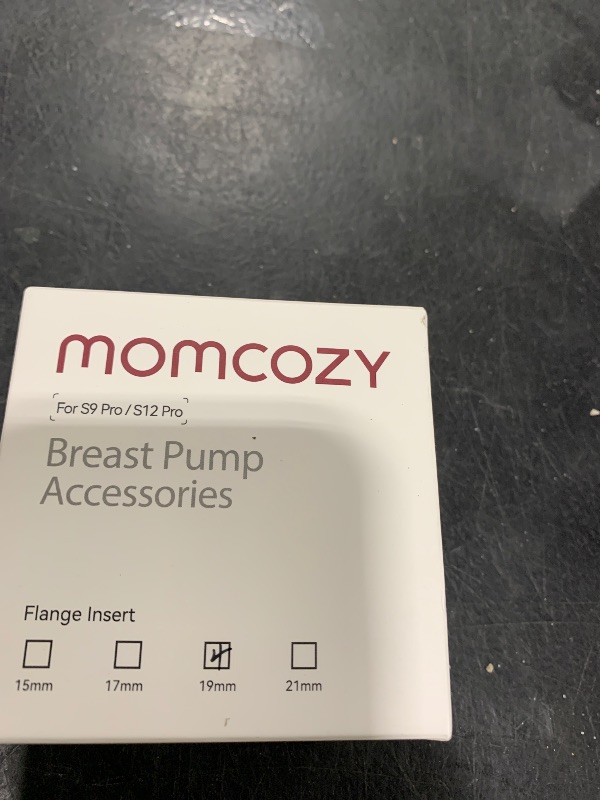 Photo 1 of Momcozy Flange Insert 19mm Compatible with 24mm Flange/Shield of Most Pumps, Insert for Breast Pump Replacement Accessories, 4PCS 19mm