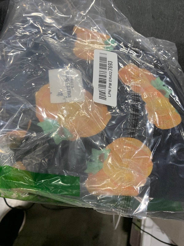 Photo 1 of Burt's Bees Baby Baby Kids 2-Piece Family Jammies Matching Holiday Organic Cotton Pajamas, Midnight Pumpkins 2024, 6 Years