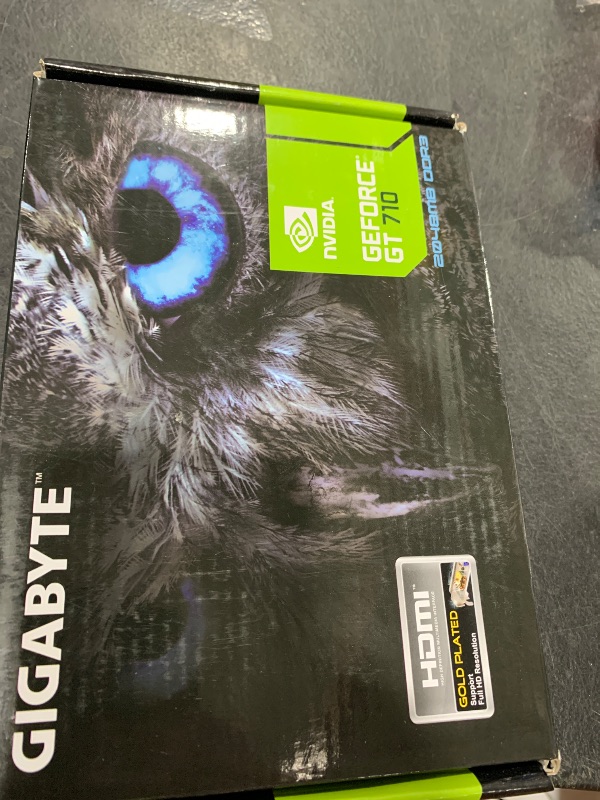 Photo 1 of GIGABYTE GeForce GT 710 2GB Low Profile Graphic Card (GV-N710D3-2GL REV2.0)