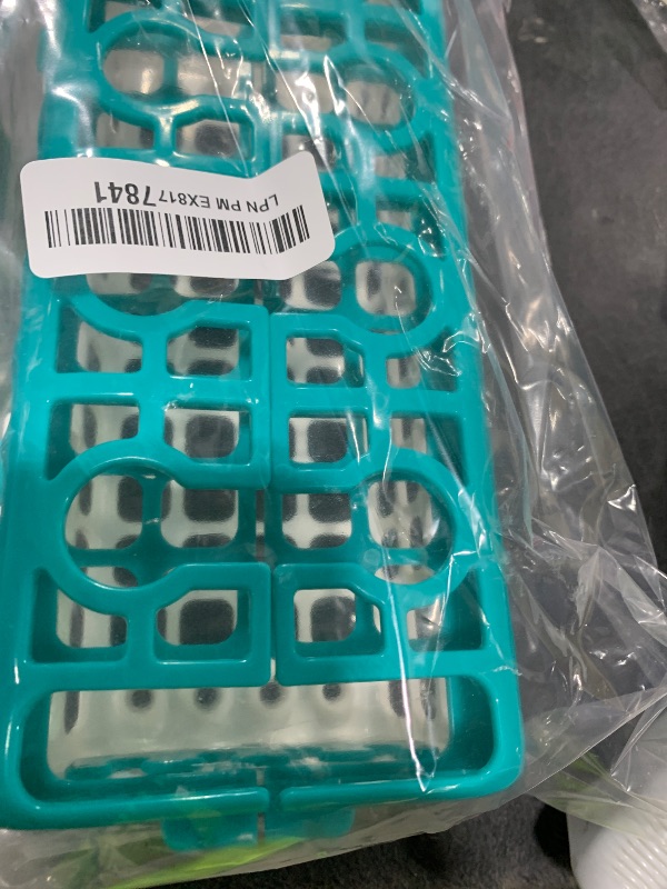 Photo 1 of OXO Tot Dishwasher Basket for Bottle Parts & Accessories, Teal, 1 Count (Pack of 1)