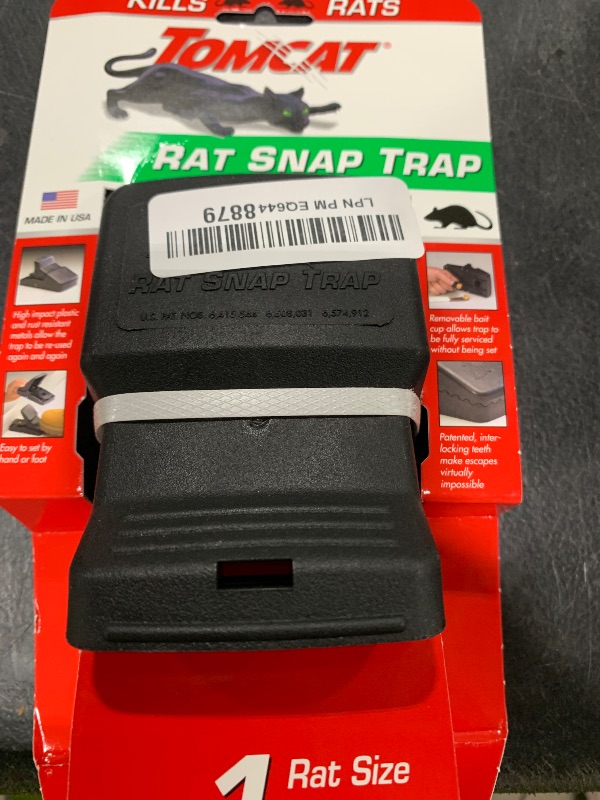 Photo 1 of Tomcat Rat Snap Trap, 1 Rat Size Trap - Reusable - Effectively Kill Rats - Ideal for Home and Farm Use