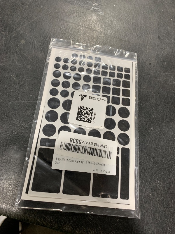Photo 1 of JIEHENG Light Dimming Stickers,LED Cover Stickers,2 Sheets White and Black,50% Dimming of LED Lights(Cut and Whole-50% Dimming All Black