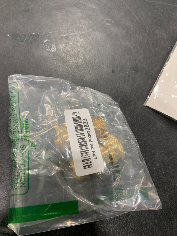 Photo 1 of HQMPC Garden Hose Quick Connect Solid Brass Quick Connector Garden Hose Fitting Water Hose Connectors Garden Hose Disconnect 3/4 inch GHT (2Sets) (2Female+2Male)