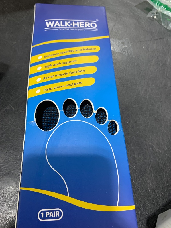 Photo 1 of Inserts Relieve Plantar Fasciitis - Flat Feet Insoles Arch Supports, Orthotic Insoles for Foot Pain Arch Pain Reduce Muscle Fatigue Absorb Shock (Mens 6-6 1/2 | Womens 8-8 1/2)