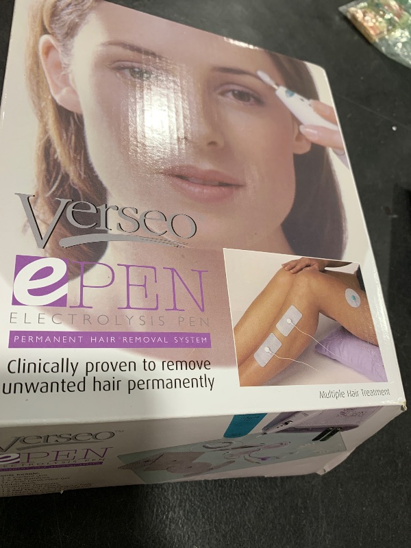 Photo 1 of Verseo ePen Permanent Hair Removal Needle-Free Electrolysis Pen System for Unwanted Hair Removal from Face, Underarm, Bikini Line and so much more for men and women who value their privacy