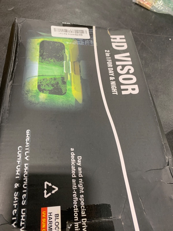 Photo 1 of runmade 2Pcs Car Sun Visor Day and Night Shade Windshield Anti-Glare Blocker HD Driving Visor Glare Sun Shield Tinted Extension