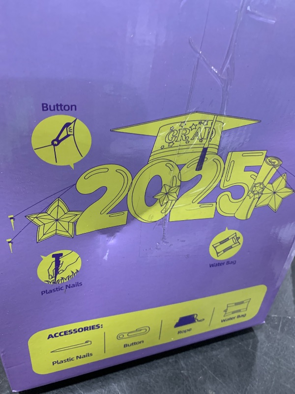 Photo 1 of KOOY 8FT 2025 Inflatable Graduation Decorations with LED Lights – Blow Up Grad Graduation Yard Sign, Inflatable Graduation Kindergarten Preschool Decoration for Party, Perfect for Yard Event Decor