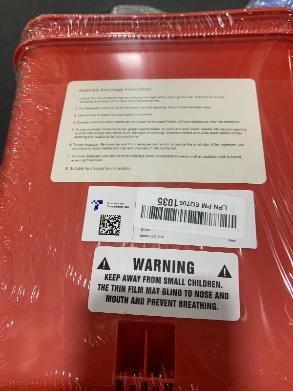 Photo 1 of Alcedo Sharps Container for Home Use 2 Gallon (2-Pack) | Biohazard Needle and Syringe Disposal | Professional Medical Grade