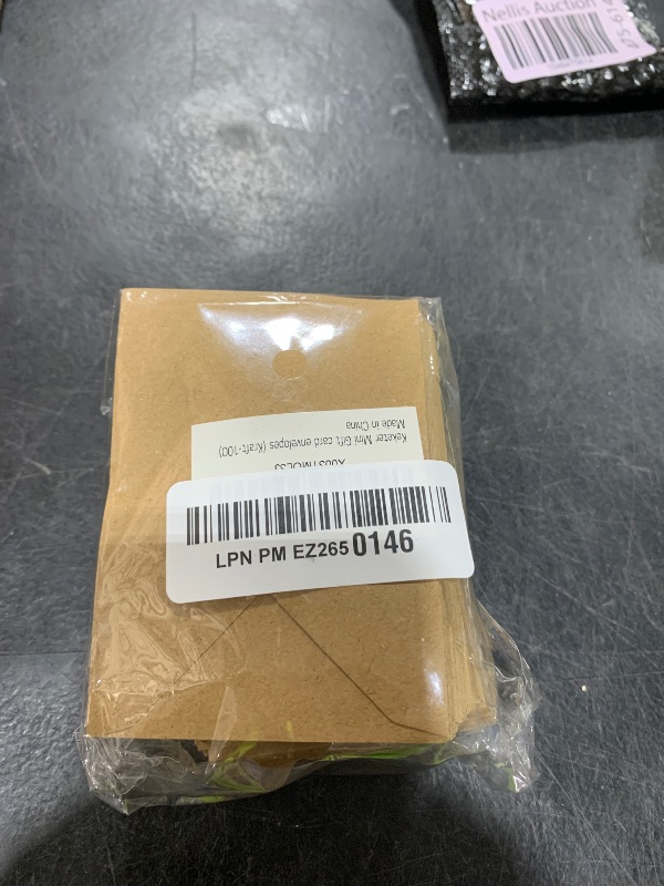 Photo 1 of 100 Pack 4 x 2.75" Mini Envelopes 120GSM Gift Card Kraft Envelopes Bulk Small Paper Gift Card Sleeves Greeting Card Business Card Brown Tiny Envelope Pockets for Card & Invitation