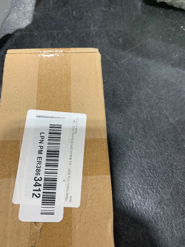 Photo 1 of FORRCKY 10 Sets Heavy Duty 2020 Aluminum Extrusion Corner Bracket 20 Series V T Slot Hardware L Angle Connector with Slide Nut Bolts Screw for 2020 8020 2040 Extruded Aluminum Profile