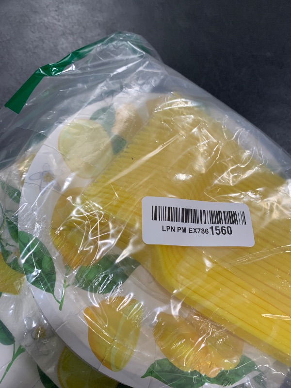 Photo 1 of 50 Guests Lemon Party Decorations Plates and Napkins Yellow Lemons Summer Party Supplies for Birthday Baby Shower Lemon Theme Disposable Plates Tableware Set 200 PCS