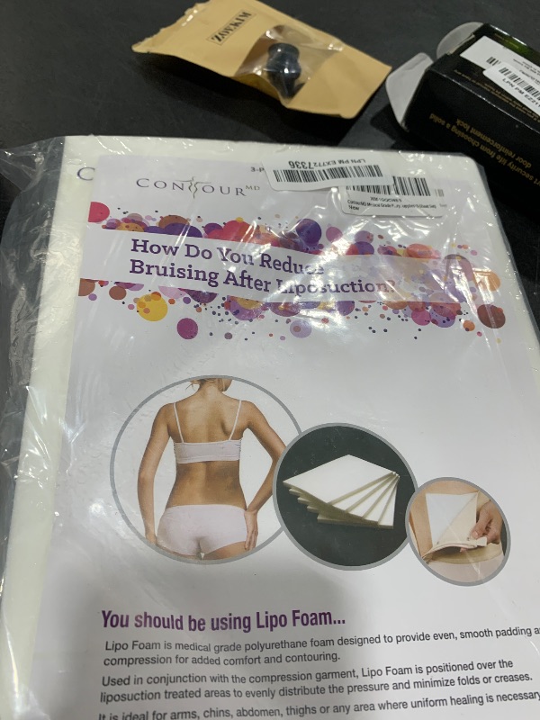 Photo 1 of ContourMD Medical Grade Post Lipo Foam Compression Sheets – Post Surgery Compression Garment after Liposuction, Tummy Tuck, AB Flattening, BBL, & More – Surgery Recovery Supplies (3-Sheet Set)
