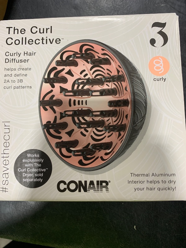 Photo 1 of Conair The Curl Collective Curly Hair Diffuser, Works Exclusively with The Curl Collective Hair Dryer (sold separately)