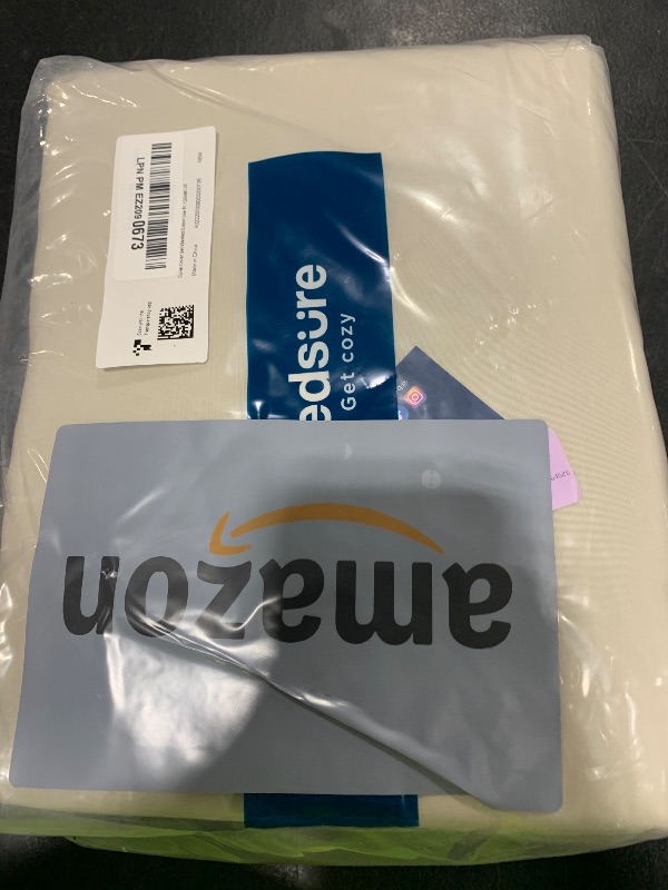 Photo 1 of Bedsure Oversized King Duvet Cover - 3 Pieces Prewashed Cotton-Like Extra Soft Bedding Set, Includes 1 Duvet Cover 120x98 Inches with Zipper Closure & 2 Pillow Shams, Linen, Comforter Not Included