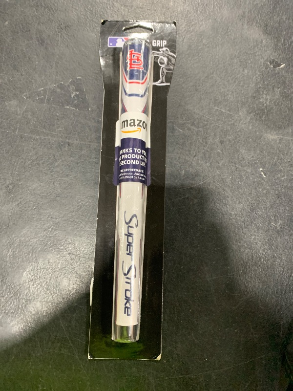 Photo 1 of SuperStroke MLB Traxion Tour Golf Club Grip, St. Louis Cardinals (Standard) | Improves Feedback and Tackiness | Reduces Taper to Minimize Grip Pressure | Polyurethane Outer Layer