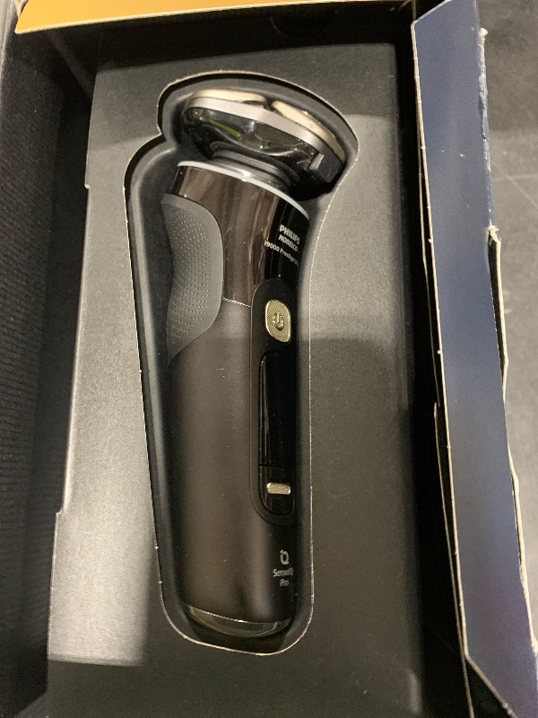 Photo 1 of Philips Norelco Shaver i9000 Prestige Ultra, Wet & Dry Electric Shaver, Ink Black, SenseIQ Pro Technology, Triple Lift & Cut System, 360 Rotating NanoTech Precision Blades, 5 Shaving Modes, XP9400/89