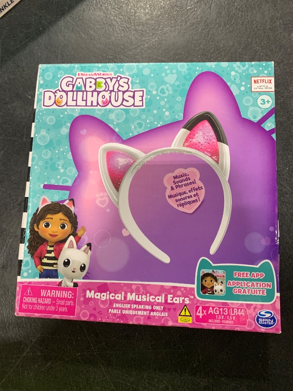 Photo 1 of Gabby's Dollhouse, Magical Musical Cat Ears, Kids Costume with Lights, Music, Sounds & Phrases, Pretend Play Toys for Girls Ages 3 and up