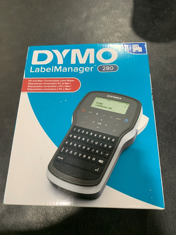 Photo 1 of DYMO Label Maker LabelManager 280 Rechargeable Portable Label Maker Easy-to-Use One-Touch Smart Keys QWERTY Keyboard PC and Mac Connectivity For Home & Office Organization