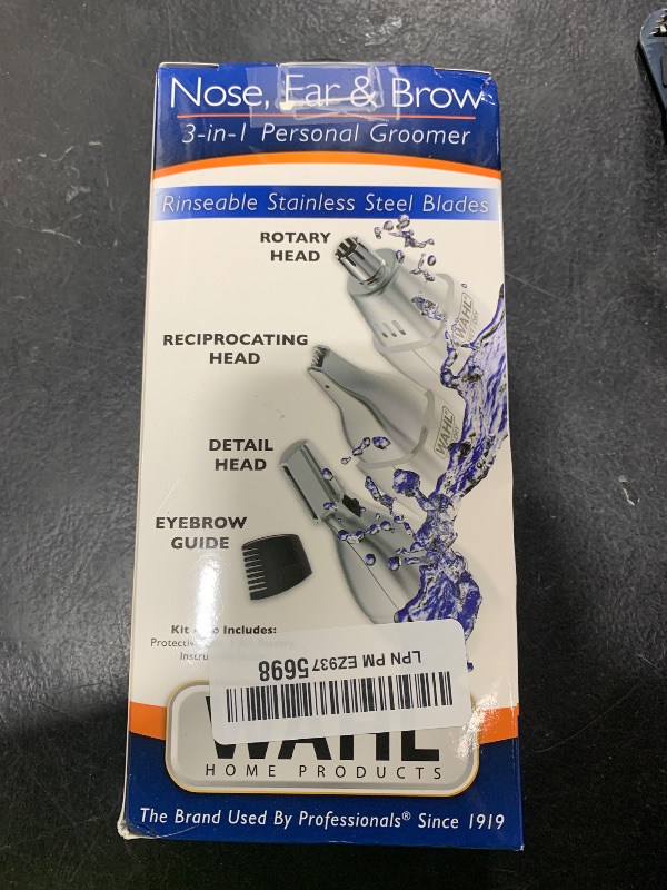 Photo 1 of Wahl Men’s Nose Hair Trimmer, for Eyebrows, Neckline, Nose & Ear Hair, Precision Detail Trimming with Interchangeable Heads, Battery Included - Model 5545-400