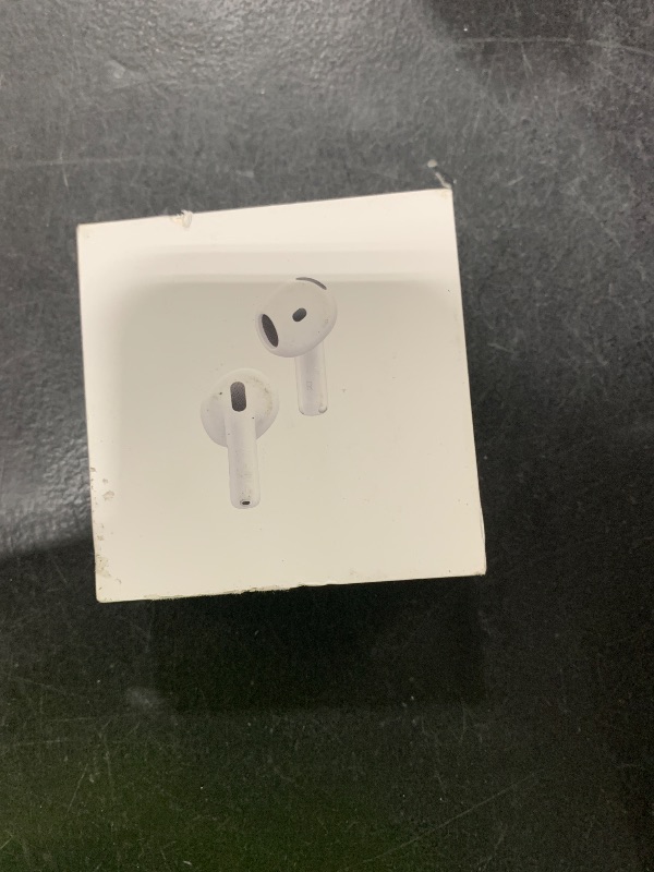 Photo 1 of Apple AirPods 4 Wireless Earbuds, Bluetooth Headphones, with Active Noise Cancellation, Adaptive Audio, Transparency Mode, Personalized Spatial Audio, USB-C Charging Case, Wireless Charging, H2 Chip