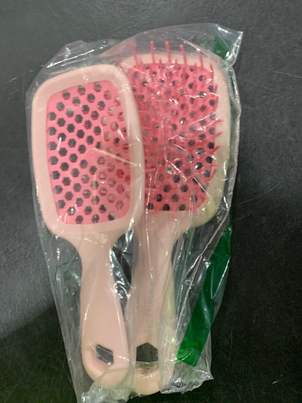 Photo 1 of FHI Heat - UNbrush Detangling Brush Combo Pack — Original & Mini UNbrush Hairbrush for All Wet/Dry Hair Types — DuoFlex Anti Static Hair Brush, Vented Detangler Brush for Pain-Free Styling