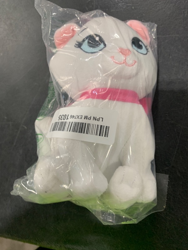 Photo 1 of Disney Classics Bean 6.5-inch Small Plush Stuffed Animal, Marie, Cat, The Aristocats Plush, Kids Toys for Ages 2 Up by Just Play
