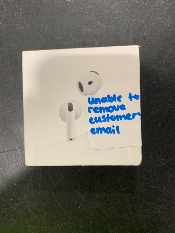 Photo 1 of Apple AirPods 4 Wireless Earbuds, Bluetooth Headphones, with Active Noise Cancellation, Adaptive Audio, Transparency Mode, Personalized Spatial Audio, USB-C Charging Case, Wireless Charging, H2 Chip