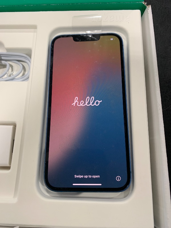 Photo 1 of Apple iPhone 13, 128GB, Blue - Unlocked (Renewed Premium)
