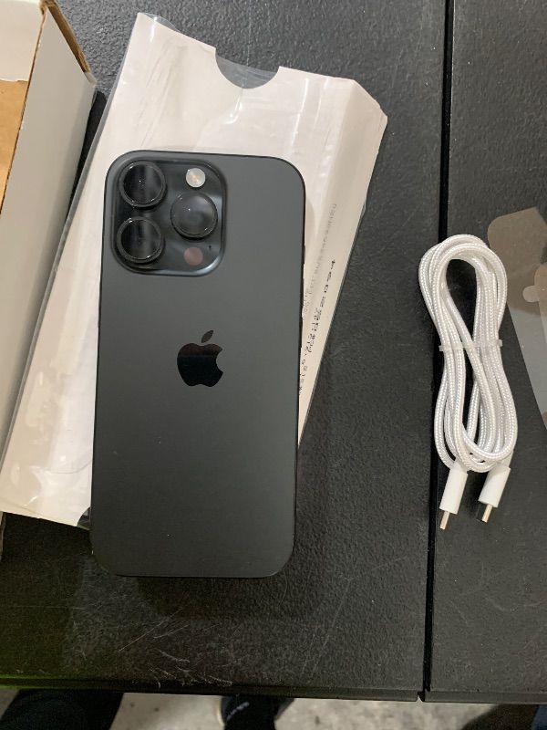 Photo 1 of Apple iPhone 16 Pro, US Version, 1TB, Black Titanium - Unlocked (Renewed)