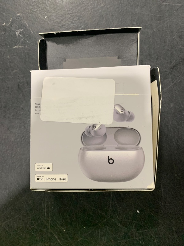 Photo 1 of Beats Studio Buds + | True Wireless Noise Cancelling Earbuds, Enhanced Apple & Android Compatibility, Built-in Microphone, Sweat Resistant Bluetooth Headphones, Spatial Audio - Cosmic Silver