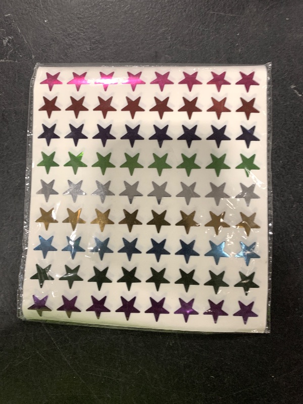 Photo 1 of Star Metallic Stickers, 2520 PCS, 0.6" Foil Stars for Kids Reward & Behavior Chart, School & Classroom Supplies, DIY