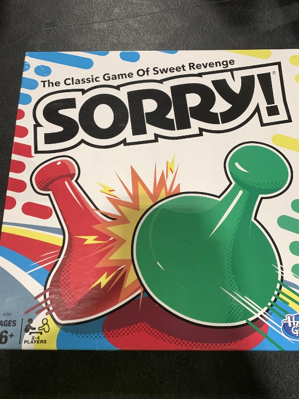 Photo 1 of Sorry! Kids Board Game, Family Board Games for Kids and Adults, 2 to 4 Players, Family Games, Kids Games, Ages 6 and Up