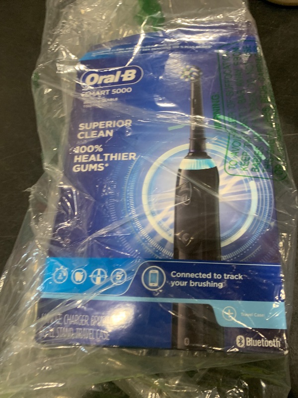 Photo 1 of Oral-B Pro 5000 Smartseries Power Rechargeable Electric Toothbrush with Bluetooth Connectivity, Black Edition