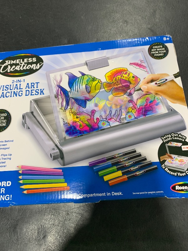 Photo 1 of Cra-Z-Art Timeless Creations 2-in-1 Visual Art Designer, Tracing Desk, Light Box Drawing Set with Phone Holder to Record and Post Drawing Videos, Great for Ages 8 and up