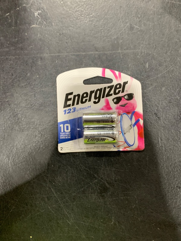 Photo 1 of Energizer 123 Lithium Batteries (2 Pack), 3V Photo Batteries