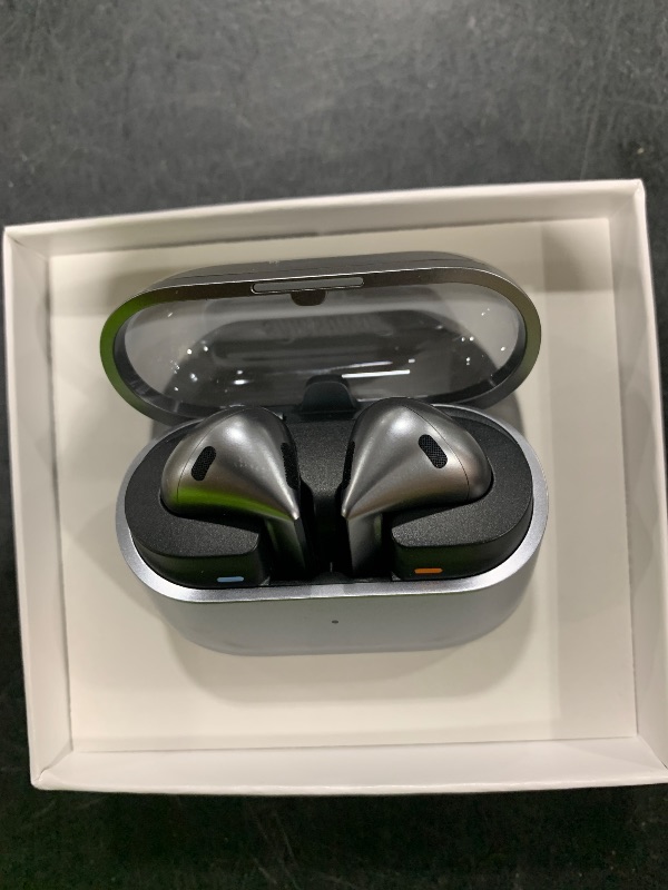 Photo 1 of SAMSUNG Galaxy Buds 3 AI True Wireless Bluetooth Earbuds, Open Type Fit, Active Noise Cancellation, 360 Audio, Touch Control, Silver [US Version, Amazon Exclusive, 2Yr Warranty]