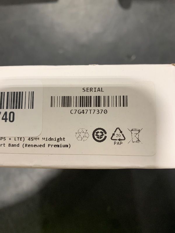 Photo 1 of Apple Watch Series 9 (GPS + LTE) 45MM Midnight Aluminum Case Black Sport Band (Renewed Premium)